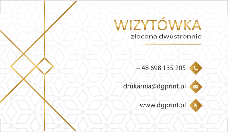 wizytówka złocona Drukarnia DGprint.pl 4
